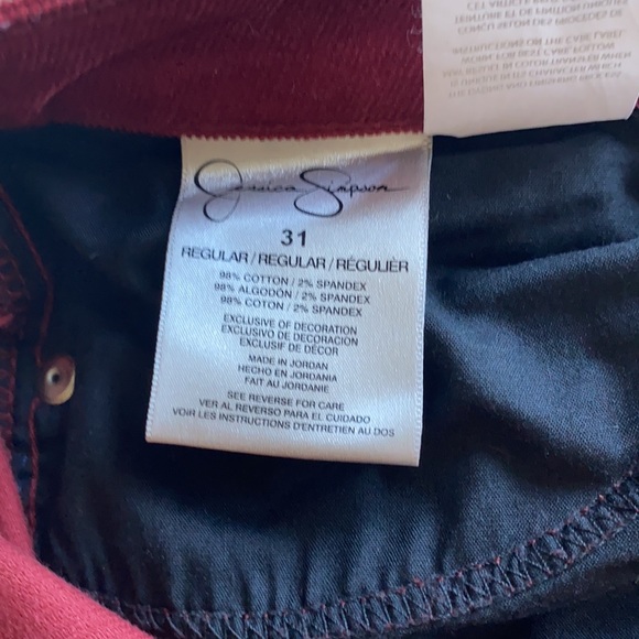 Jessica Simpson 31 forever skinny corduroy pants - Picture 4 of 4